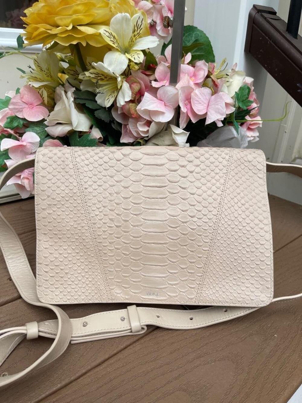 VINCEPYTHON GENUINE LEATHER CROSSBODY clutch messenger (PU300